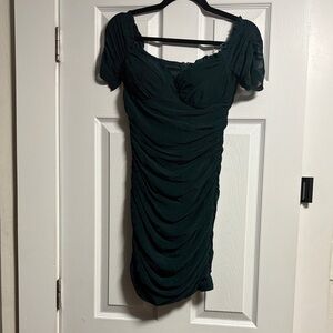Fashion Nova Dark Green Mini Dress